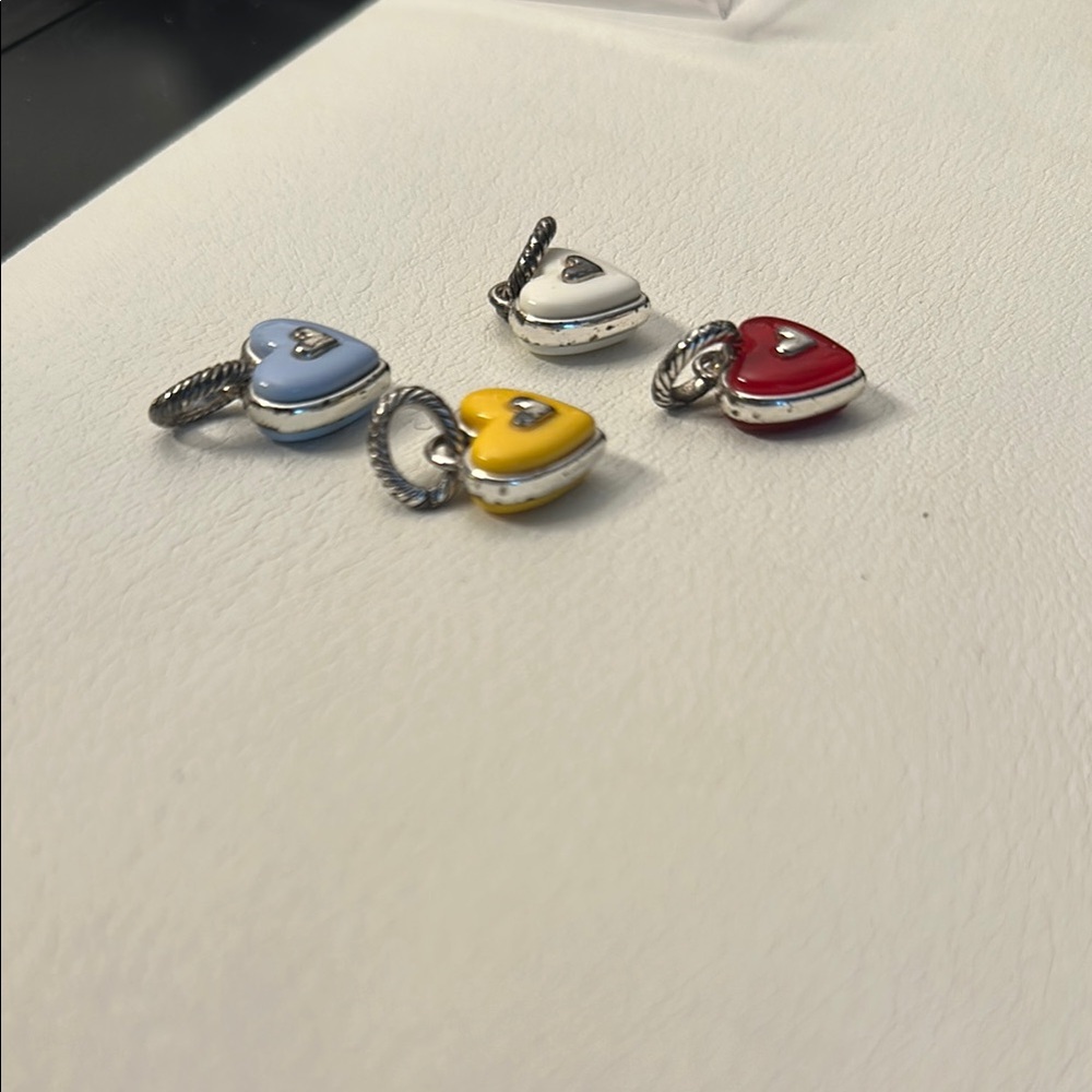 Brighton Heart Charms - Valentine candies Blue, Yellow, White, Red - Picture 6 of 8
